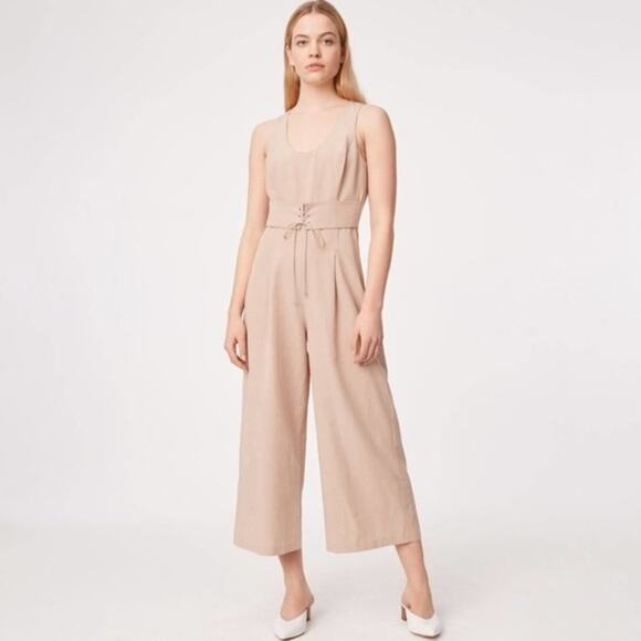 CLUB MONACO Vaughantah Jumpsuit Dune Khaki Tan {I21}